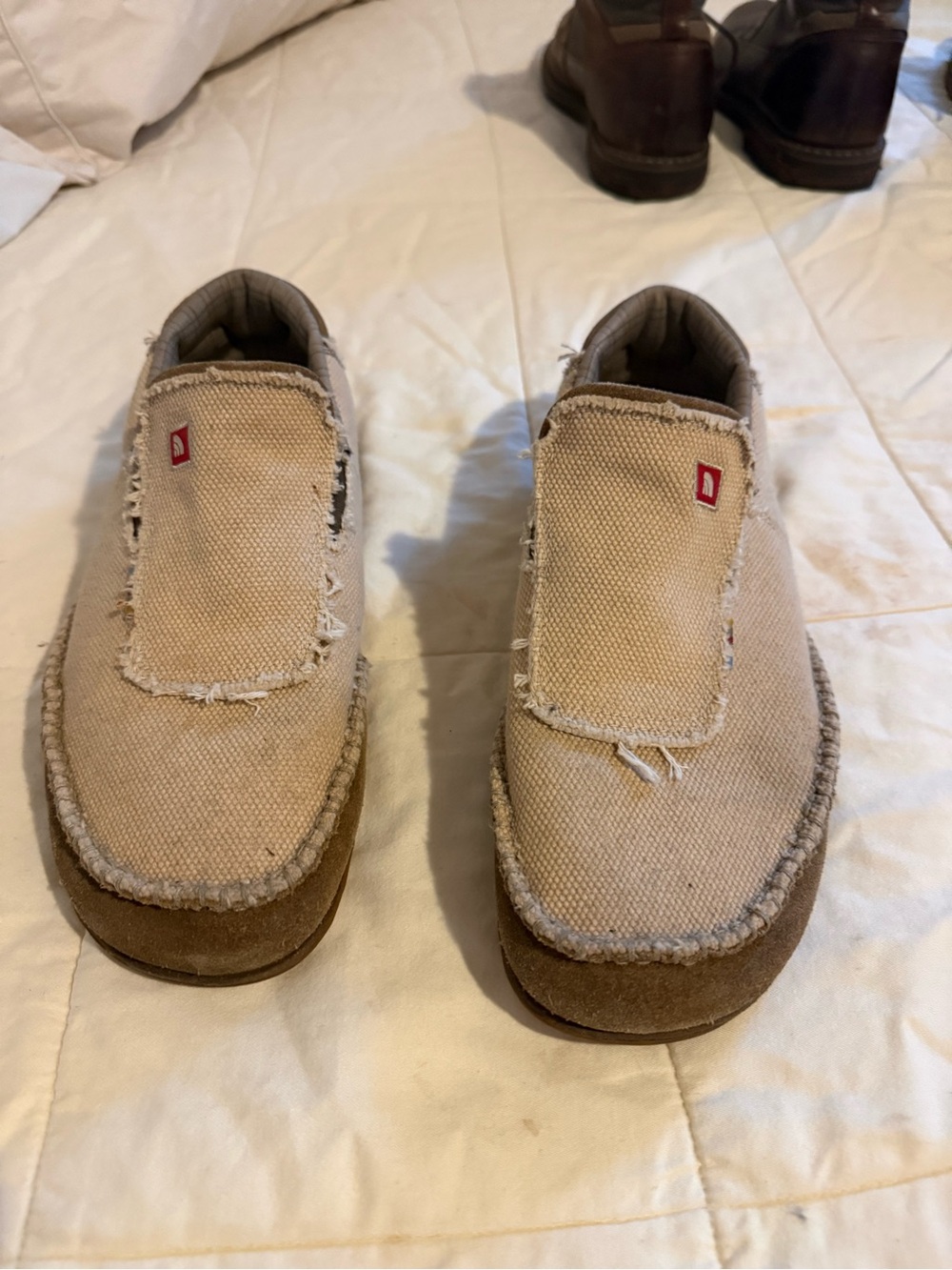 The North Face Men’s Slip-On Loafers in Beige and Brown